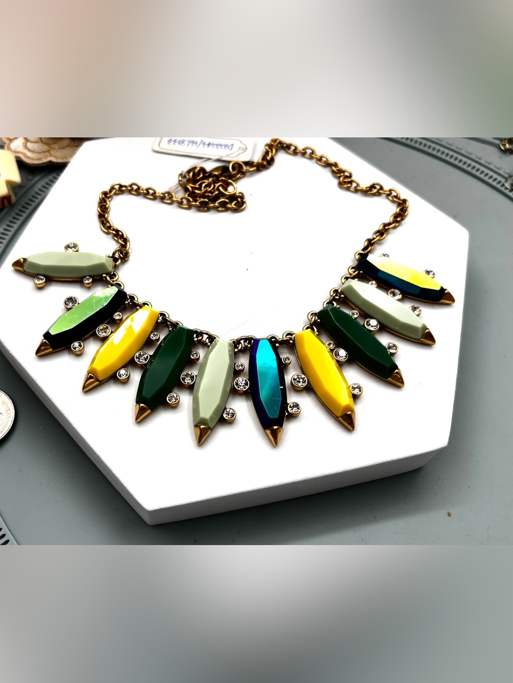 J.Crew vintage Gold tone statement necklace